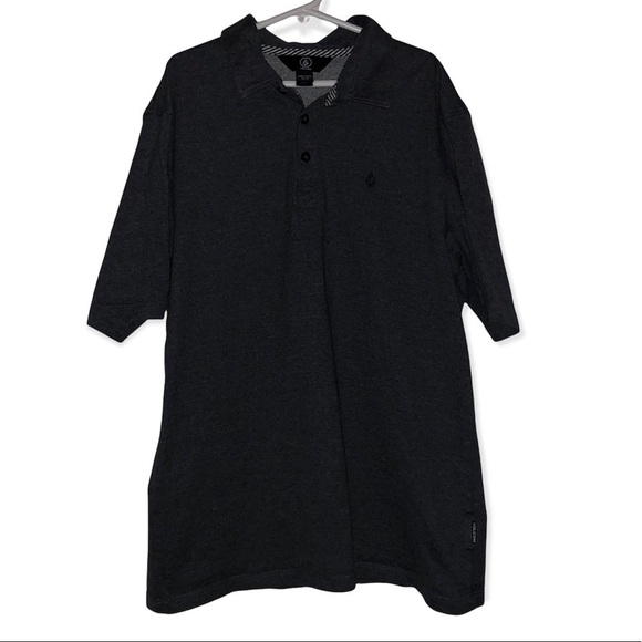 Kid's Volcom Grey Polo Shirt - Picture 1 of 6